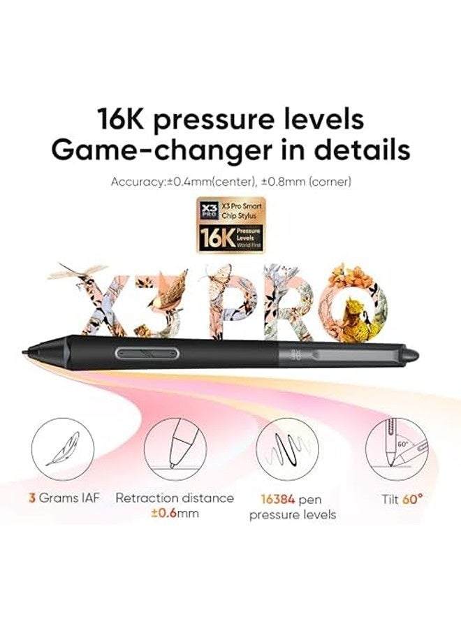 XP-PEN Artist Pro 16 Gen 2 16 Inch QHD Drawing Tablet with Screen, X3 Pro Smart Chip Stylus, Fully Laminated Display, Shortcut Keyboard & Stand - Image 3