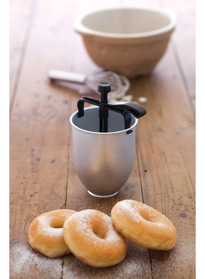 KitchenCraft Home Made Pancake And Doughnut Batter Dispenser, Display Boxed, Silver, Kchmpd, 12.5 X 10 20 Cm - Image 4