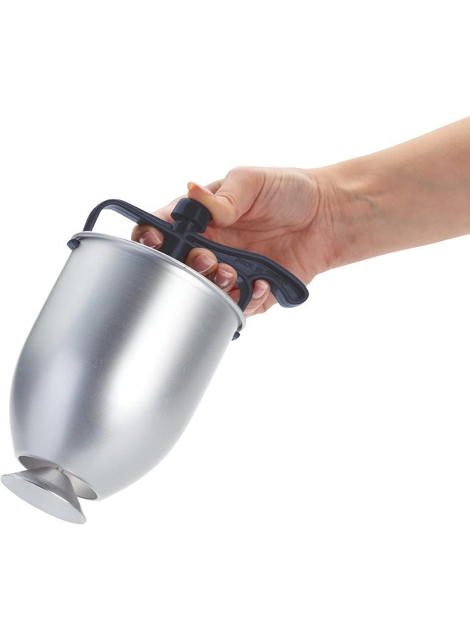 KitchenCraft Home Made Pancake And Doughnut Batter Dispenser, Display Boxed, Silver, Kchmpd, 12.5 X 10 20 Cm - Image 5