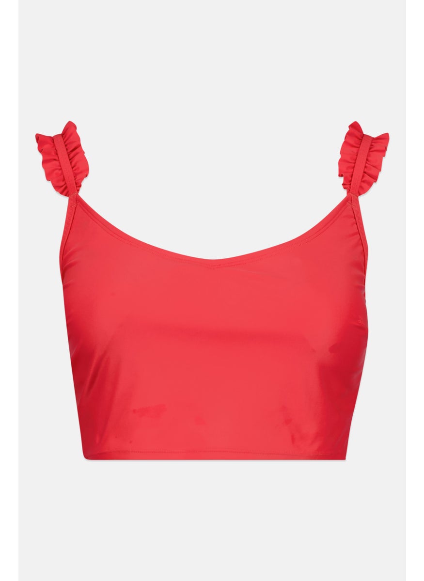 Aerie Women Plain Padded Bra, Red  - Image 1