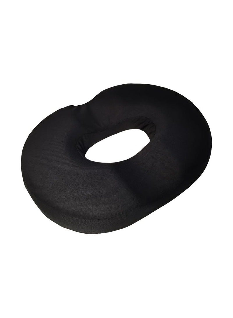 3XR Premium Quality Contoured Donut Cushion Memory Foam Pillow Donut Pillow Seat Cushion For Car Chair , 1 Pcs Black - Image 1