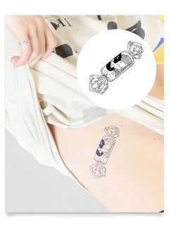 Inkbox Temporary Tattoos, Semi-Permanent Tattoo, One Premium Easy Long Lasting, Water-Resistant Temp Tattoo with For Now Ink - Lasts 1-2 Weeks, Sweet Rabbit, 4 x 4 in