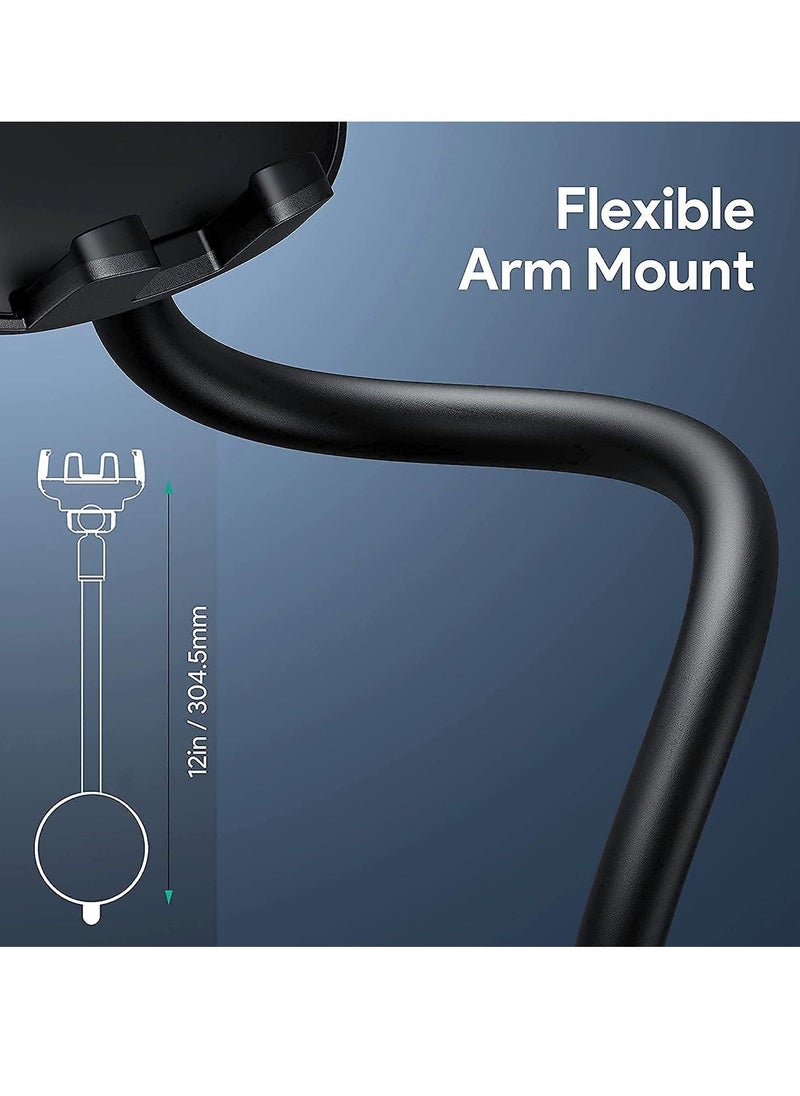 General Cell Phone Holder for Car Phone Mount Long Arm Dashboard Windshield Car Phone Holder Strong Suction Anti-Shake Stabilizer Phone Car Holder Compatible with All Phone Android Smartphone  - Image 4