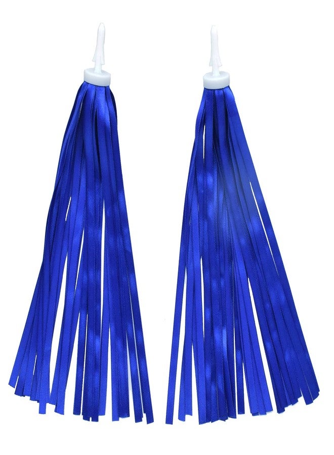 catin Royal Blue Bike Streamers Ribbon Bicycle Tassels for Vintage Bike Decorations, 1 Pair - Image 1