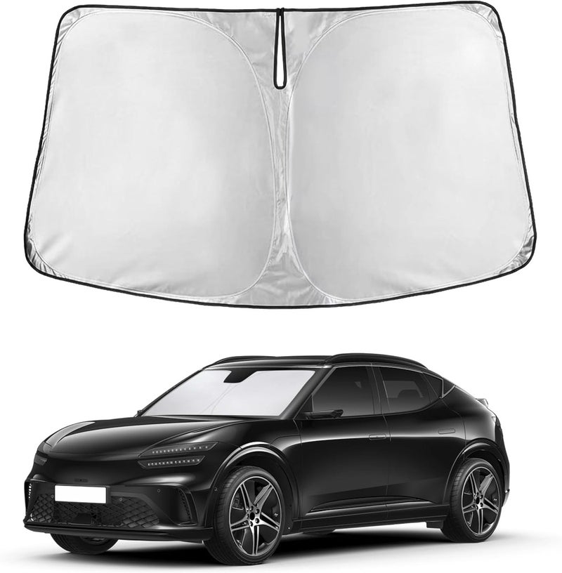 Windshield Sunshade for Genesis GV60 (2023–2026) - Custom Fit Front Window Shade - Image 1