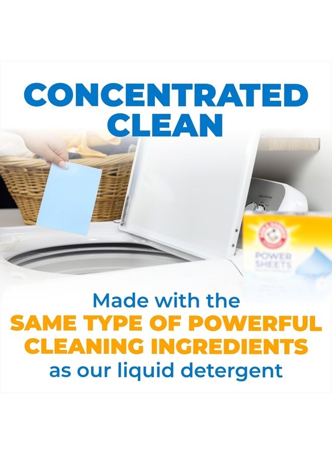 Arm & Hammer Power Sheets Laundry Detergent, Fresh Linen 50ct, up to 100 Small Loads (Packaging may vary) - Image 5