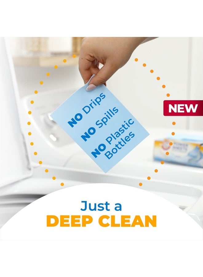 Arm & Hammer Power Sheets Laundry Detergent, Fresh Linen 50ct, up to 100 Small Loads (Packaging may vary) - Image 3
