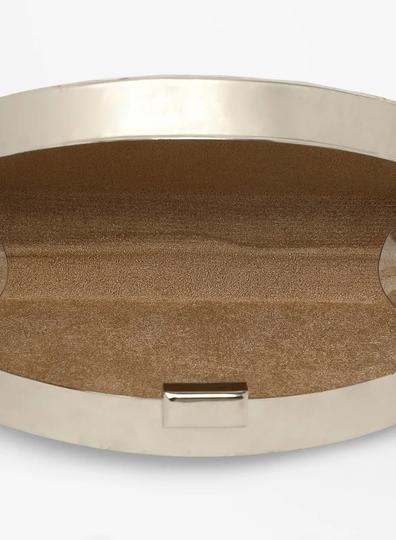 Haute Sauce Solid Push Lock Regular Acrylic Clutch Bag For Women