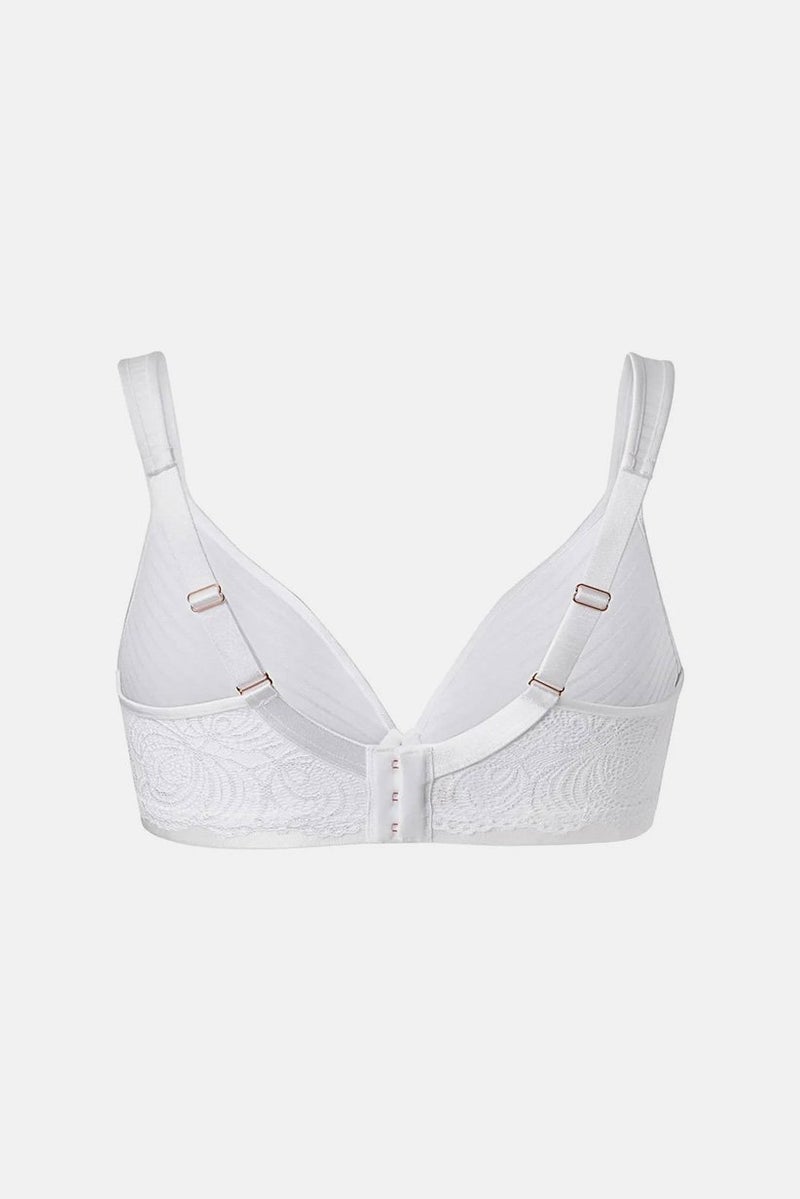 Tchibo Women Stripe Underwire Padded Bra, White - Image 3
