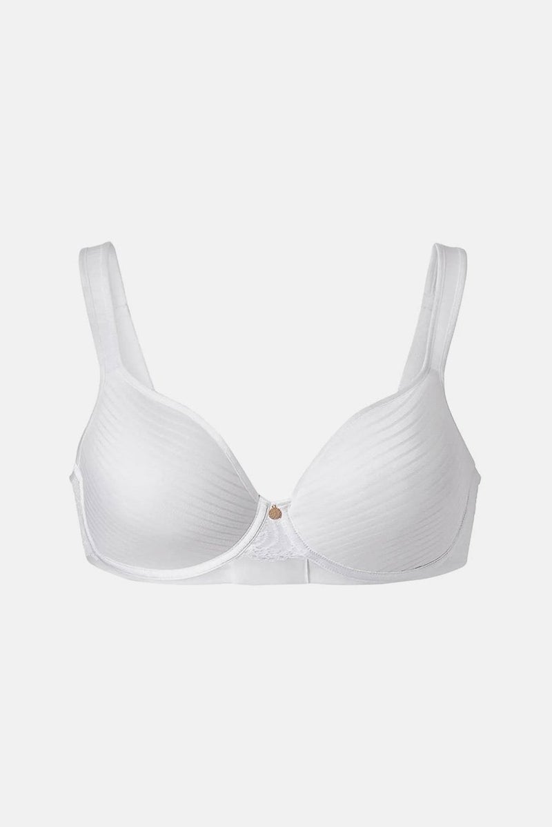 Tchibo Women Stripe Underwire Padded Bra, White - Image 2