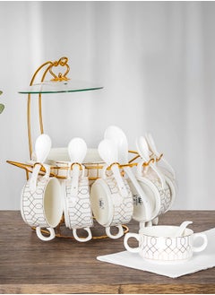 La Mesa La Mesa 16 Pcs Soup Set Serve 6 Persons White 37x34x1 cm  - Image 1
