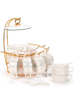 La Mesa La Mesa 16 Pcs Soup Set Serve 6 Persons White 37x34x1 cm  - Image 3