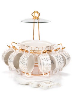 La Mesa La Mesa 16 Pcs Soup Set Serve 6 Persons White 37x34x1 cm  - Image 4