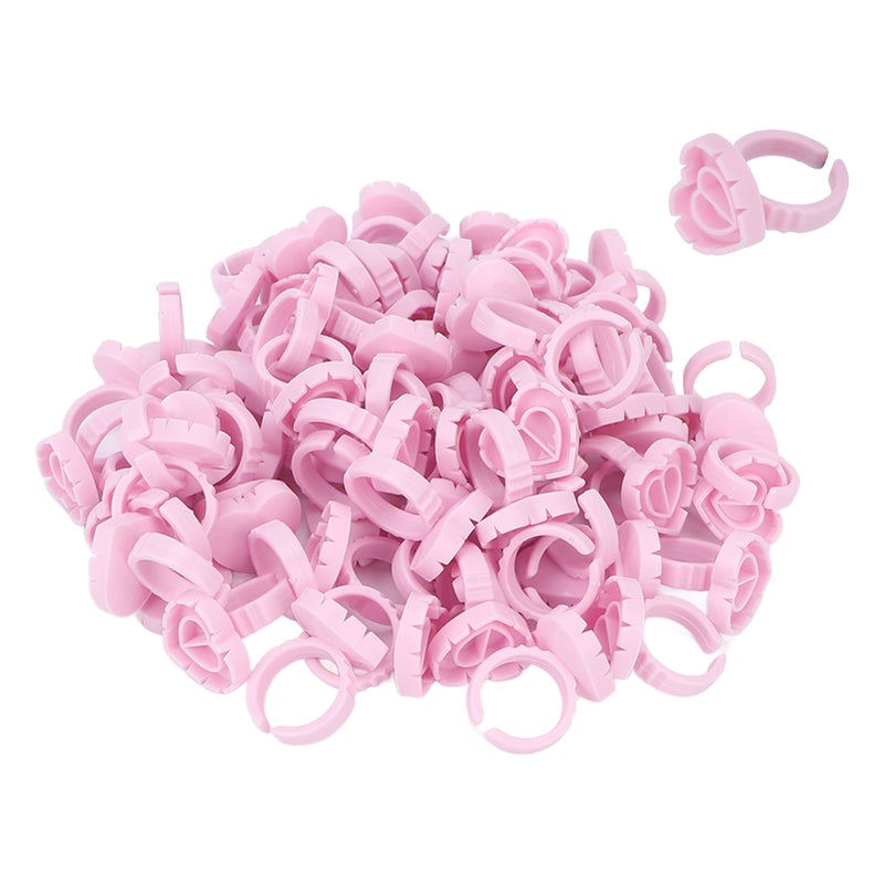 100pcs Disposable Lash Glue Holder Ring Cup Eyelash Extensions Quick Blossom Cups - Image 3