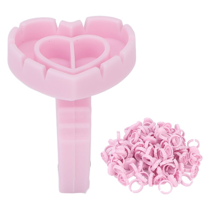 100pcs Disposable Lash Glue Holder Ring Cup Eyelash Extensions Quick Blossom Cups - Image 5