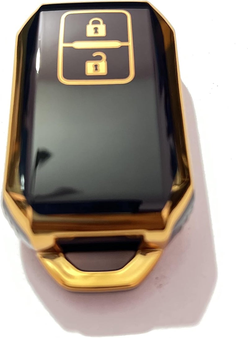 Guance 3D (Black) TPU key Shell key cover for Baleno, Grand Vitara, XL6, Swift, Brezza, Celerio, Ignis, Ertiga, Dzire, Fronx, Urban Cruiser, Glanza, Hyryder (Black,1 Pcs) Car Key Cover - Image 5