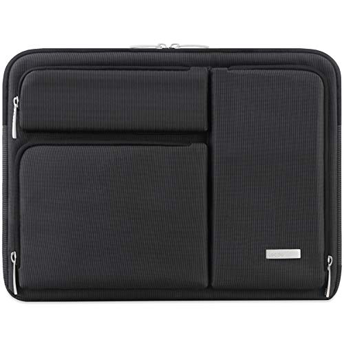 Lacdo 360 Protective Laptop Sleeve Case for 13 inch New MacBook Air M5 A3449 2026 M4 A3240 2025 M3 A3113 M2 A2681 M1 A2337 13 inch New MacBook Neo A18 Pro A3404 2026 Computer Bag Black - Image 1