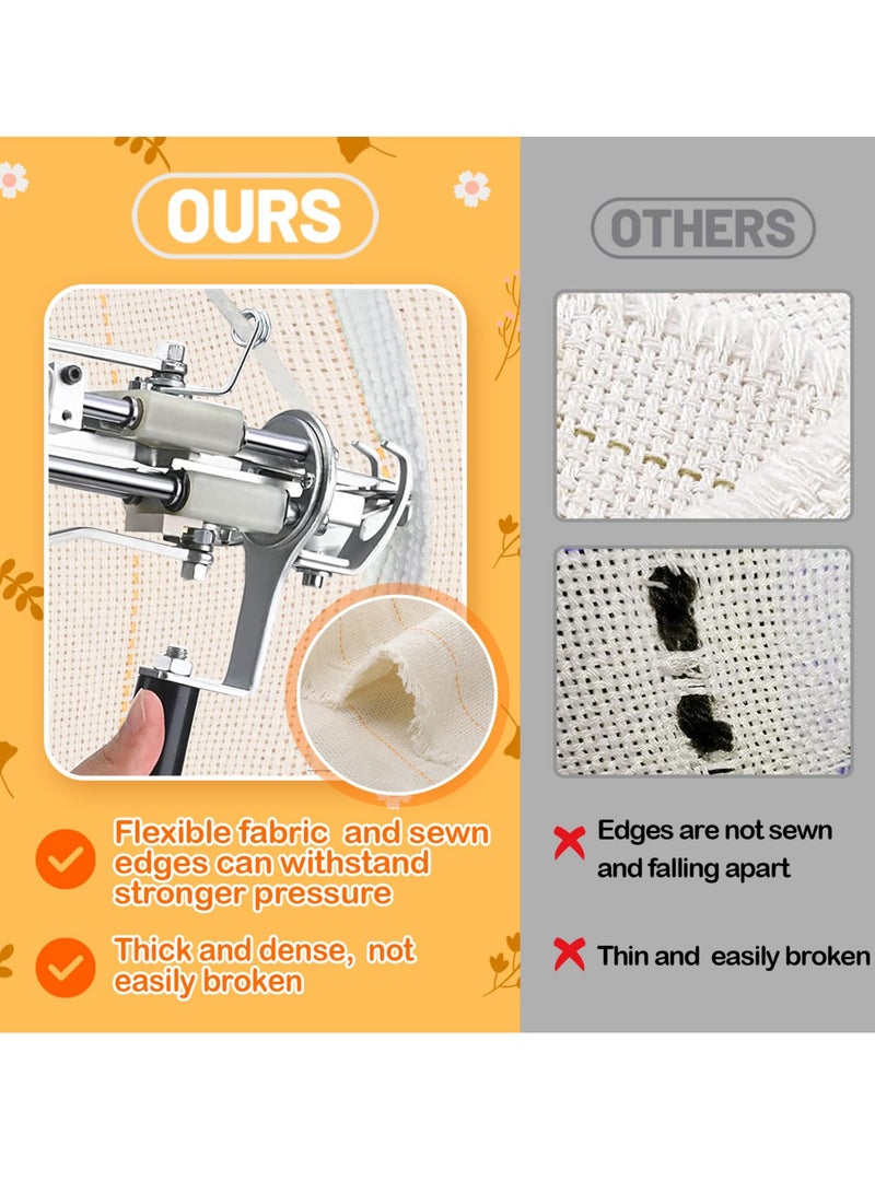 Barakah Tufting Cloth for DIY Rug-Punch Tufting Gun, 100 x 100 cm Large Monk's Cloth with Marked Lines, Ideal for Tufting Gun and Punch Needle Projects, Fabric for Precision Overlocking and Tufting - Image 3