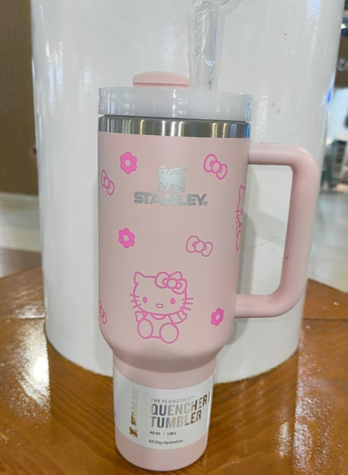 Hello Kitty Stanley Tumbler 40 Oz Quencher H2.0 FlowState