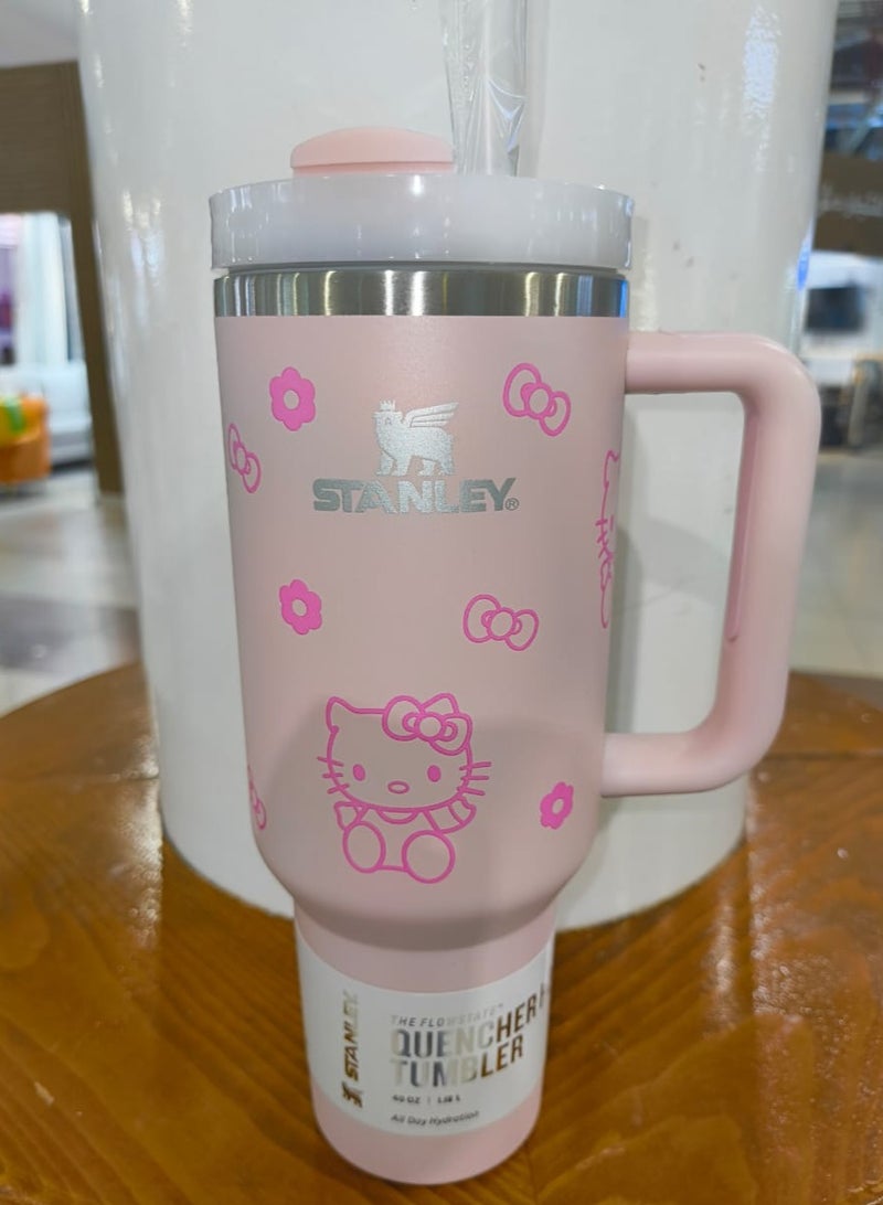 Hello Kitty Stanley Tumbler 40 Oz Quencher H2.0 FlowState