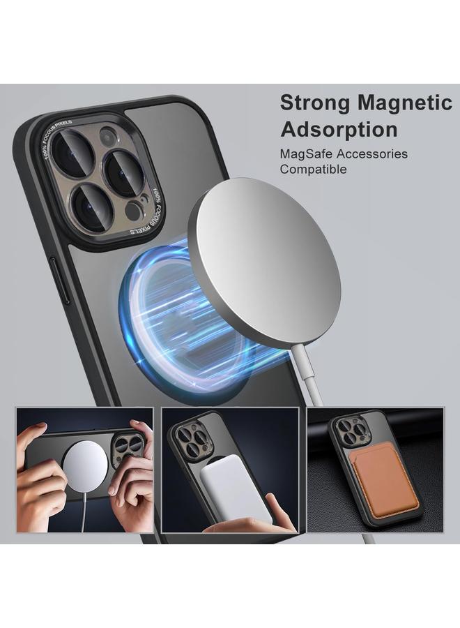 S-TOP Case For iPhone 11 Pro Colorful Armor Lens Film Translucent Skin Feel MagSafe Phone Case - Image 3
