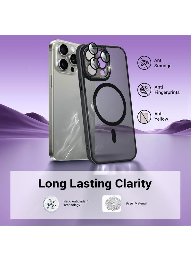 S-TOP Case For iPhone 11 Pro Colorful Armor Lens Film Translucent Skin Feel MagSafe Phone Case - Image 2