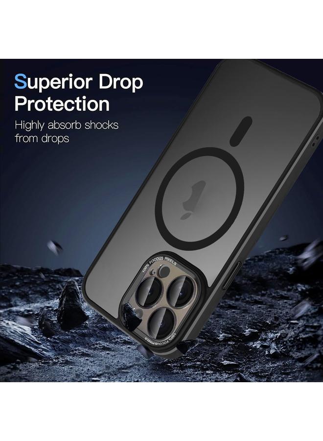 S-TOP Case For iPhone 11 Pro Colorful Armor Lens Film Translucent Skin Feel MagSafe Phone Case - Image 4