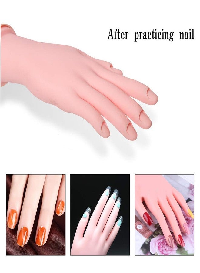 STORE 2508 Store2508 Combo Offer Nail Art Practise Hand and 50 Pcs Transparent Artificial Nail Swatches for Nail Art Practise & Training - Image 4