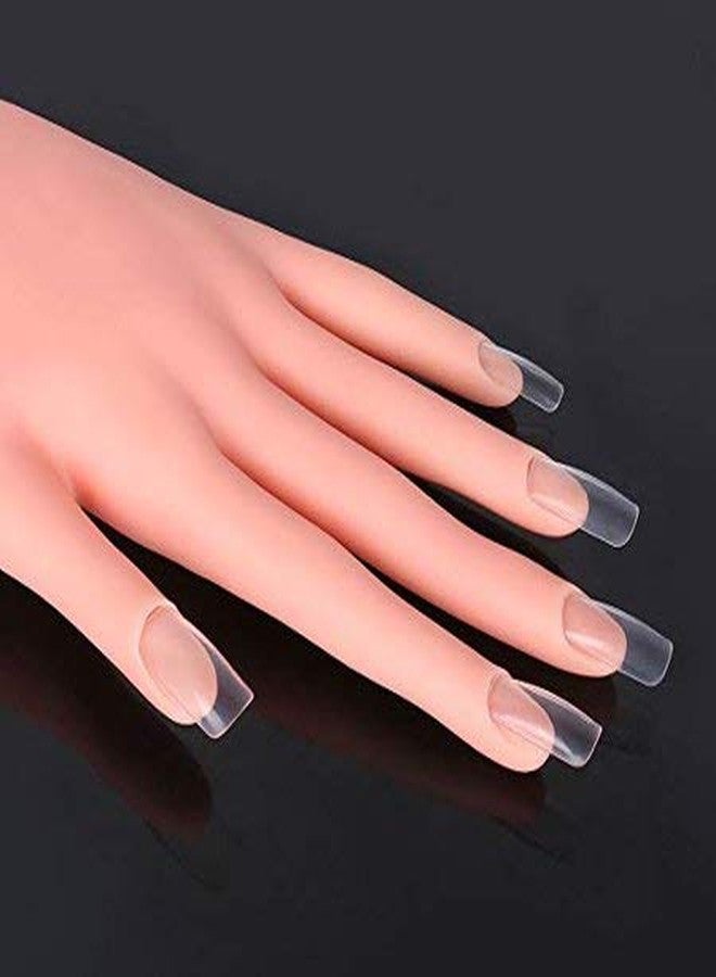 STORE 2508 Store2508 Combo Offer Nail Art Practise Hand and 50 Pcs Transparent Artificial Nail Swatches for Nail Art Practise & Training - Image 5