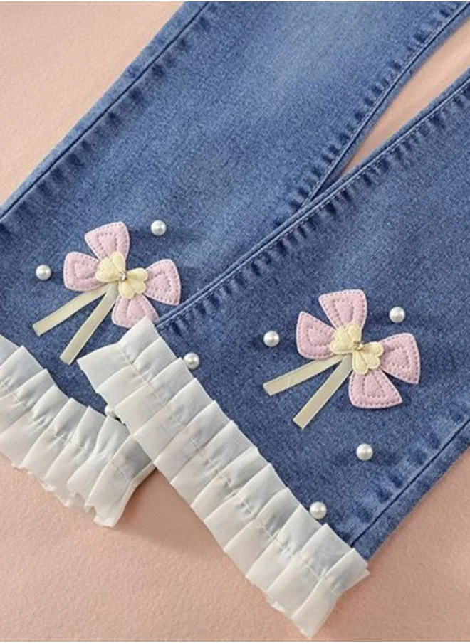 YUNIQEE Blue Straight High Rise Solid jeans
