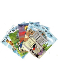 Mahaphilla Mahaphilla ~ Bhutan Cartoon Stamps 5 Different MNH Stamps for Collection  - Image 1