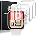 LK 6 Pack for Apple Watch Screen Protector 40mm Apple Watch SE Series 654 Screen Protector AntiScratch SelfHealing Soft TPU Bubble Free HD Transparent Touch Sensitive - Image 2