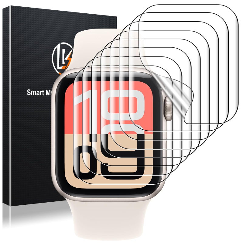 LK 6 Pack for Apple Watch Screen Protector 40mm Apple Watch SE Series 654 Screen Protector AntiScratch SelfHealing Soft TPU Bubble Free HD Transparent Touch Sensitive - Image 3