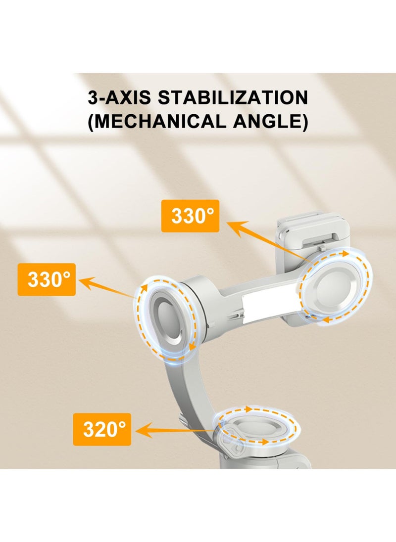 TOKQI - Gimbal Stabilizer for Smartphones, 3-axis Phone Gimbal for Android & iPhone, Phone Stabilizer for Video Recording with Face/Object Tracking - Image 1