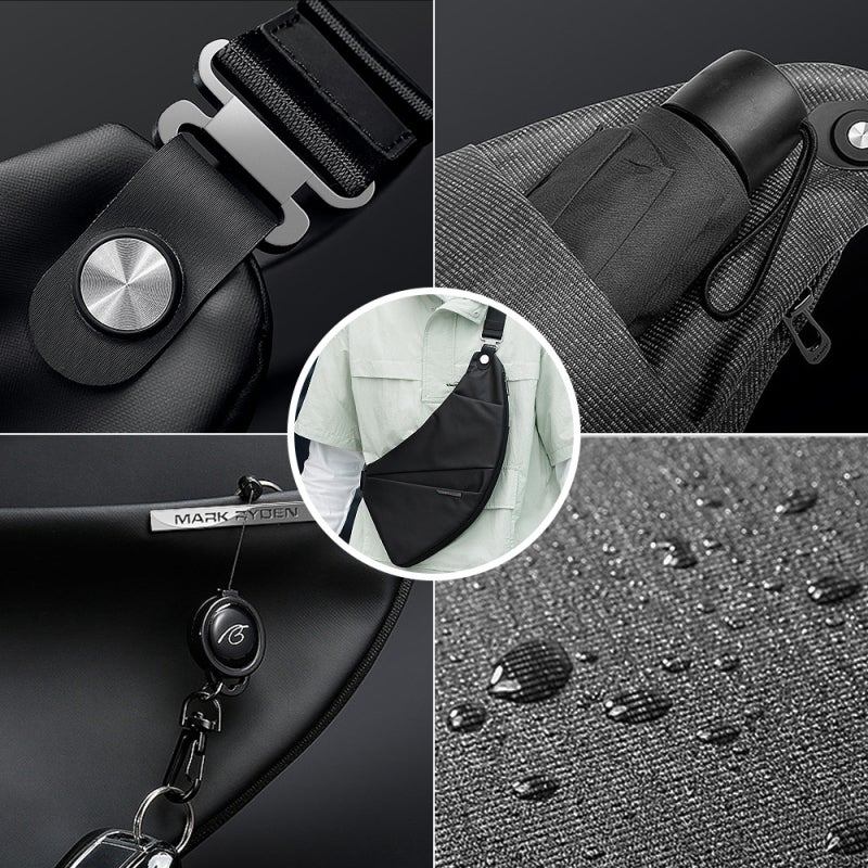 MARK RYDEN Sports Chest Bag Practical Multi-Purpose Safety Shoulder Bag Waterproof Shoulder Bag Leisure Portable Outdoor Shoulder Bag - Image 4