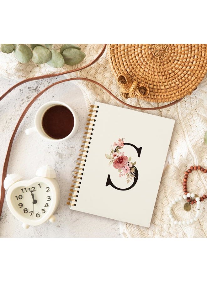 OXW Initial Letter S Notebook-Personalized Notebook, Monogram Gifts, Hardcover Spiral Notebook 5.5 x 8.3 - Image 3