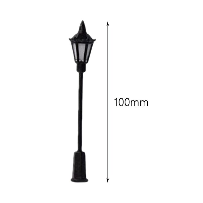 ATORSE UJEAVETTE 10x Model Railway Lamps HO Scale Street Lights Garden Garden Decor Hexagon light - Image 3