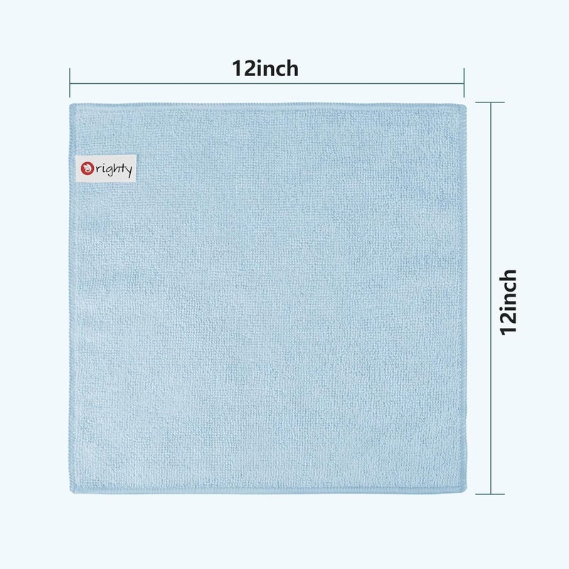 Orighty Microfiber Washcloths Bulk Towels Set 100 Pack, Highly Absorbent and Soft Feel Face Cloths, Multi-Purpose Wash Cloths & Hand Towels for Bathroom, Hotel, Spa, and Gym, 12x12 Inch, Multi-Color - Image 4