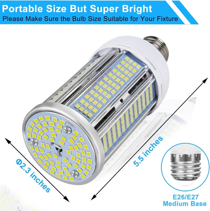 LED light-bulb, household E27 screw energy-saving light-bulb, super bright power-saving white light, eye protection, indoor power lighting-bulb light 50W white light - Image 4