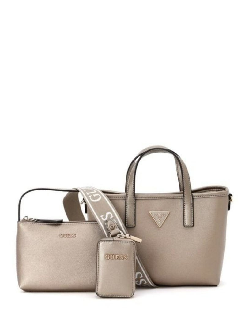 GUESS - Guess Bag Latona mini Tote latte logo - Image 1