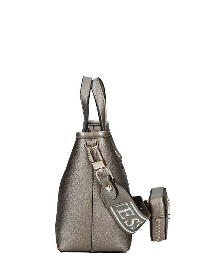GUESS - Guess Bag Latona mini Tote latte logo - Image 1