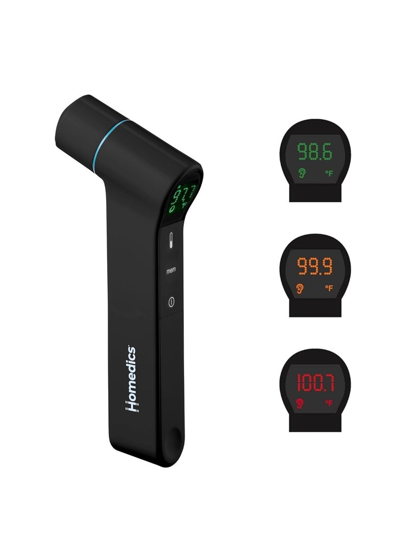 HoMedics Homedics DualUse Ear and Forehead Thermometer inEar and NoTouch Infrared Technology Instant Results in 1 Second ColorCoded Readings Reliable and Accurate Body and Object Temperature  - Image 1