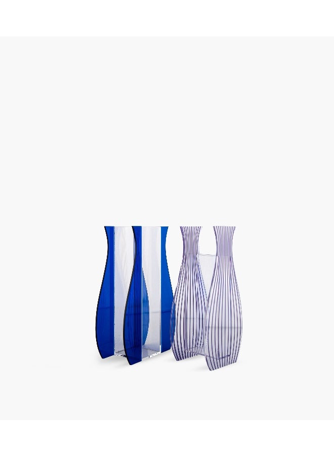 Roomours Oliver Acrylic Vase - Clear & Blue  - Image 3