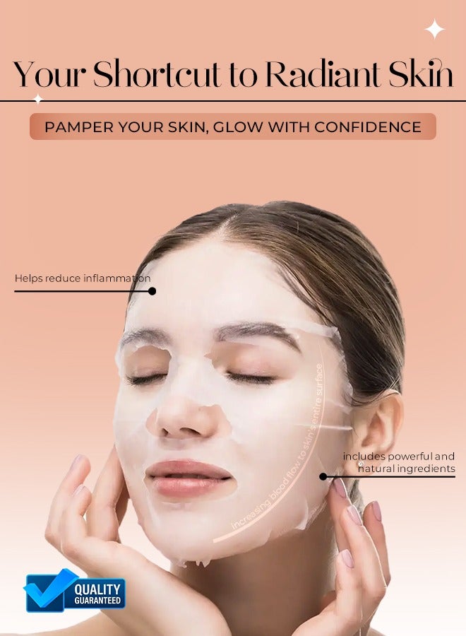 Muna Belleza Coffee Mask Sheet - Soothes, Clears Acne, For All Skin Types, Korean Skincare, 25ml - Image 3