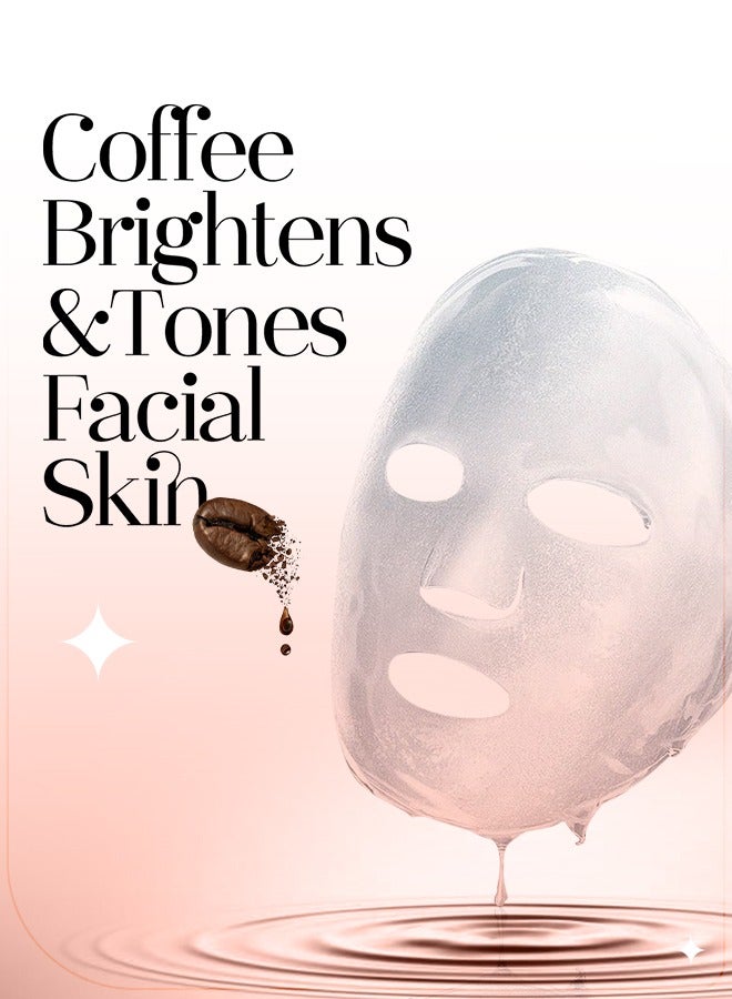 Muna Belleza Coffee Mask Sheet - Soothes, Clears Acne, For All Skin Types, Korean Skincare, 25ml - Image 4
