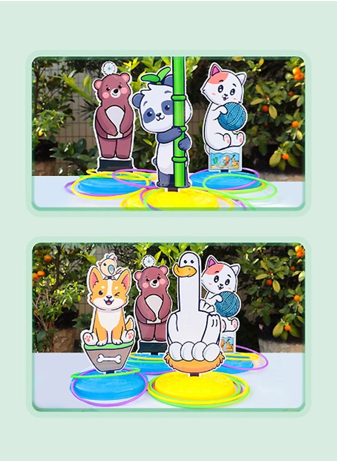 WooFree 30 PCS Ring Toss Target Game Throwing Playset Indoor & Outdoor Games for Kids and Adult  - Image 5