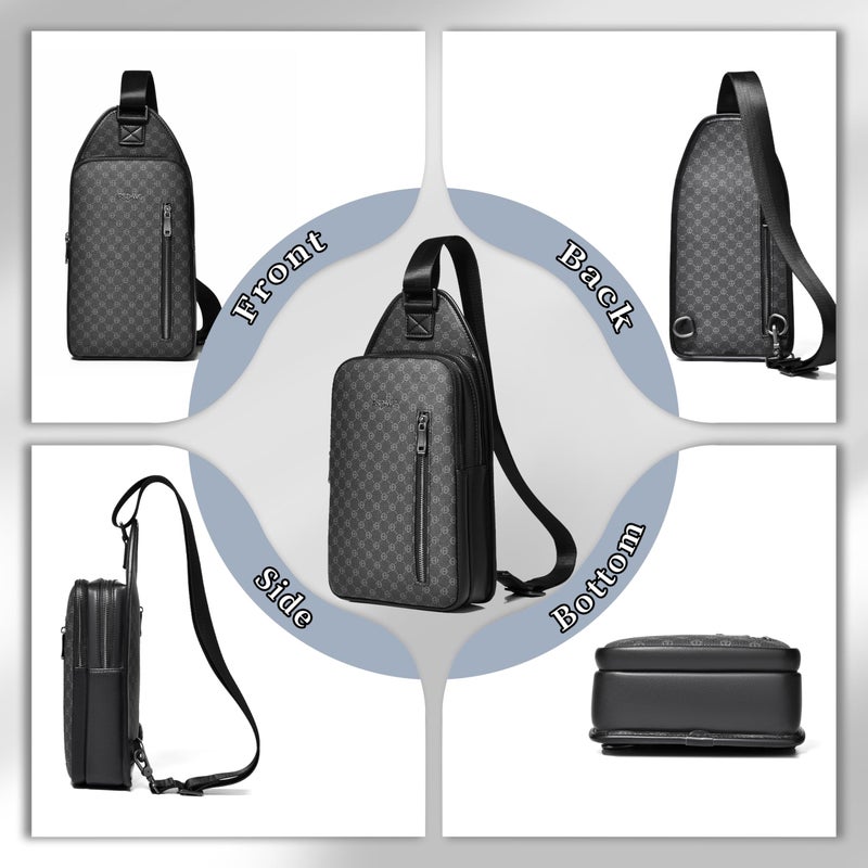 FSD.WG FSD. WG sling Backpack for Men Chest Bag Crossbody Shoulder Bags Travel Hiking Bag Purse for Men with Water Resistant - Image 3