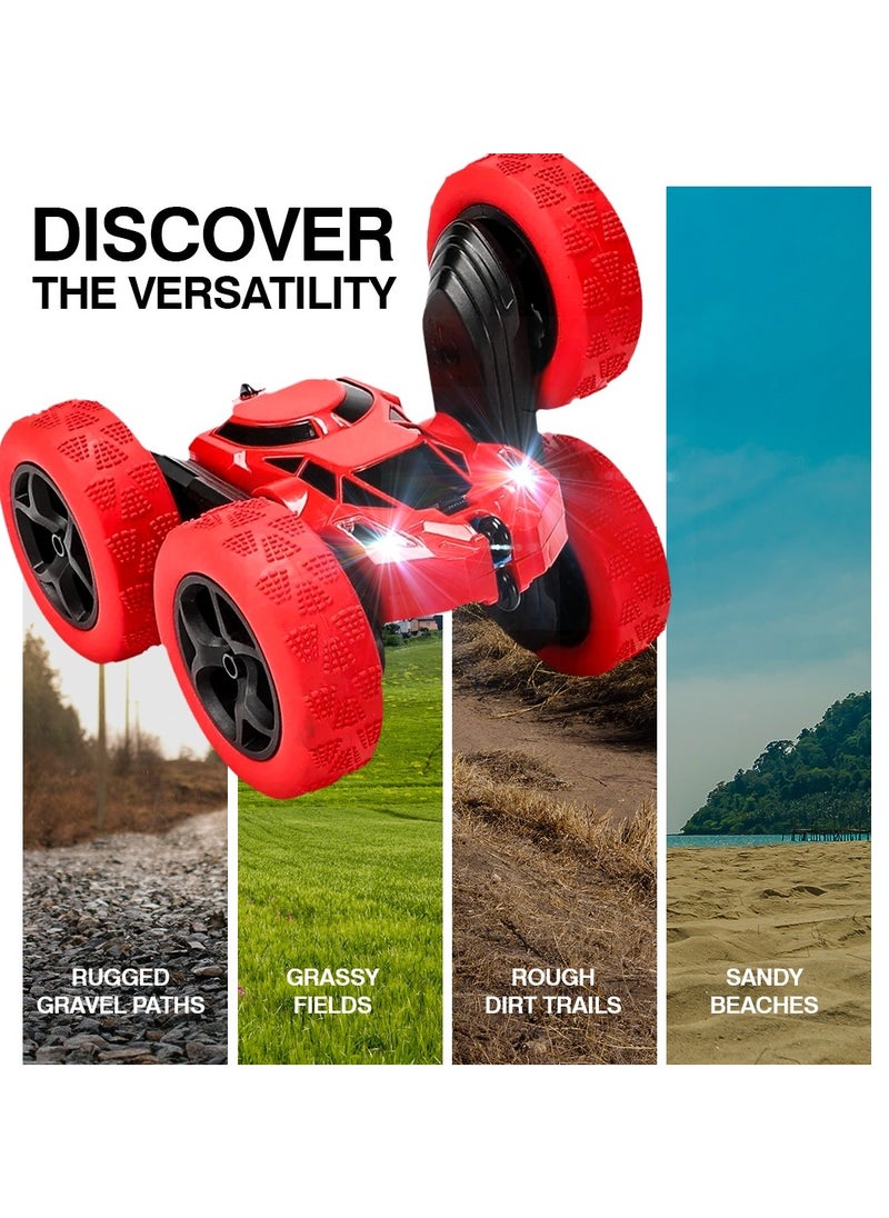 Stunt Car RC - Toy Car Remote Control - Fastest RC Off-Road Car - 360° Rotating Remote Controlled Car - Best Outside Toys Gift for Kids, RC Car with a 3D Infinite Cube Magic Toy Fidget