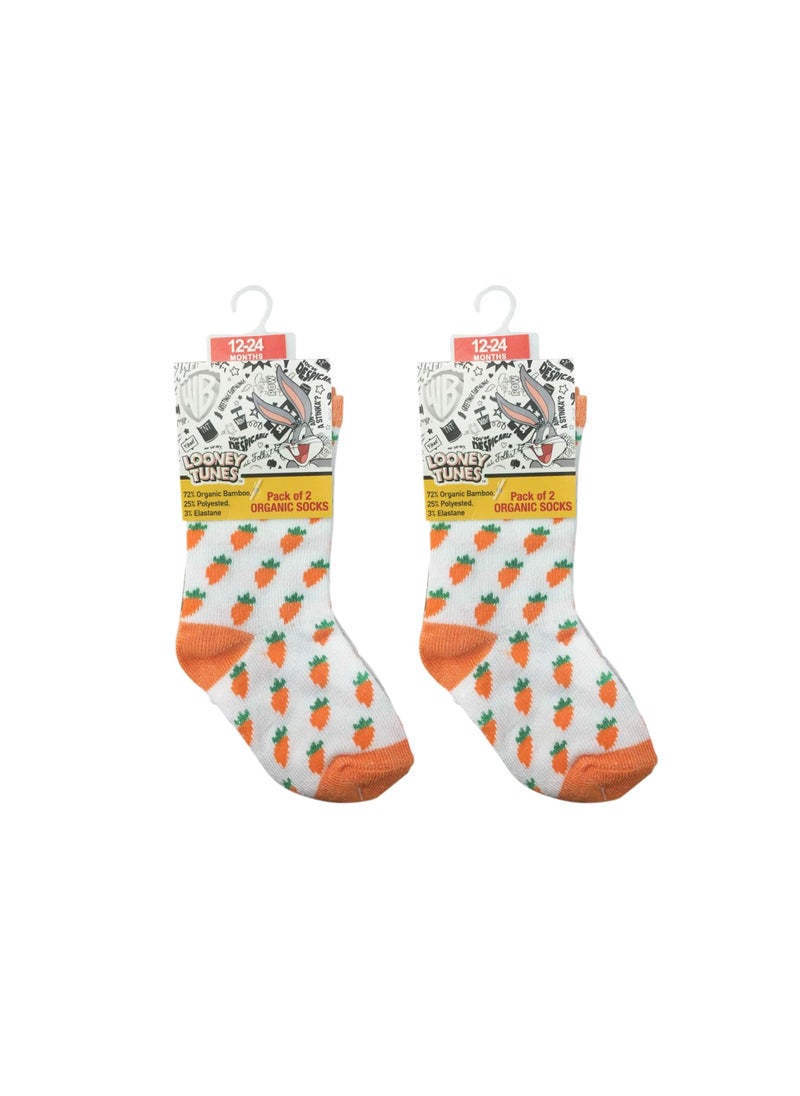 Warner Bros - Warner Bug Bunny Sock, Printed, 12 - 24 Months, Set Of 6 - Image 1