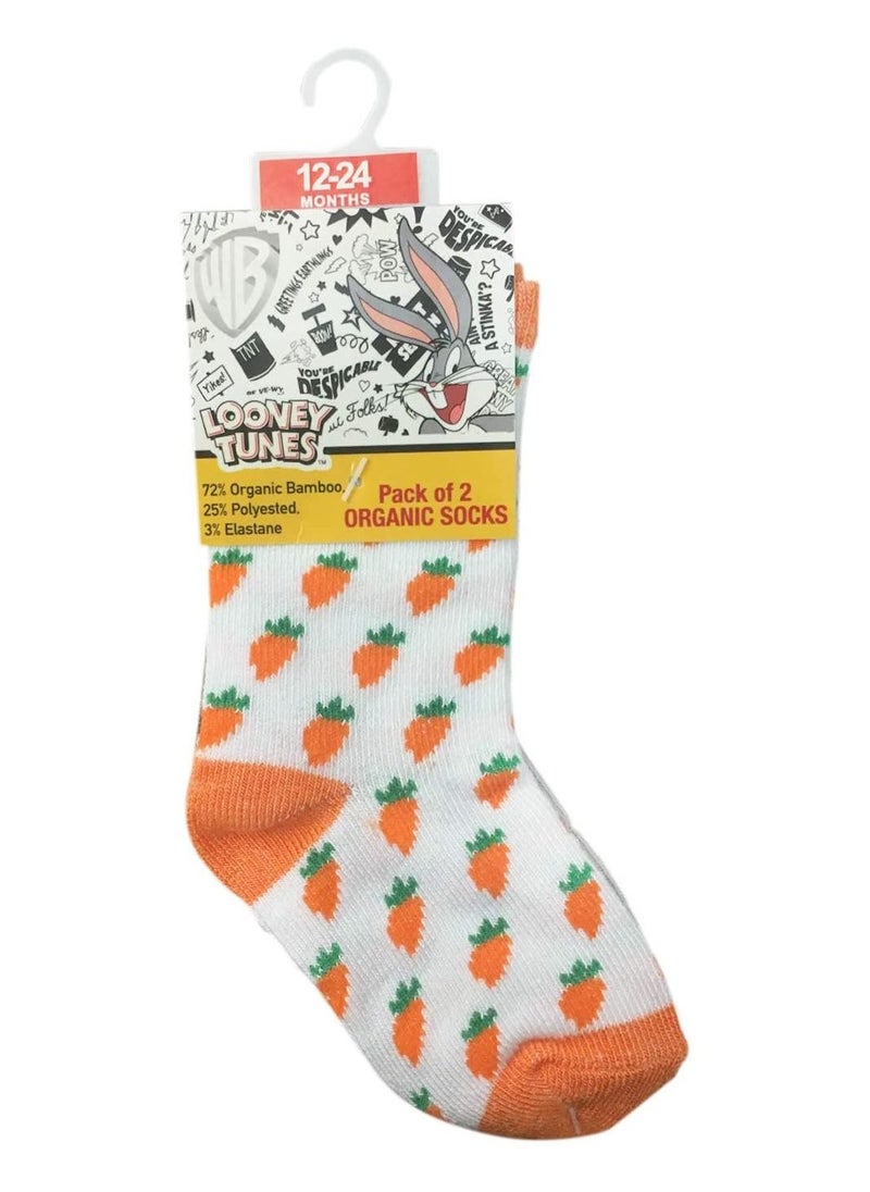 Warner Bros - Warner Bug Bunny Sock, Printed, 12 - 24 Months, Set Of 6 - Image 1